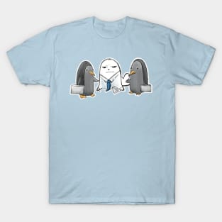 Sealious Business Seal and Penguins With Briefcases T-Shirt